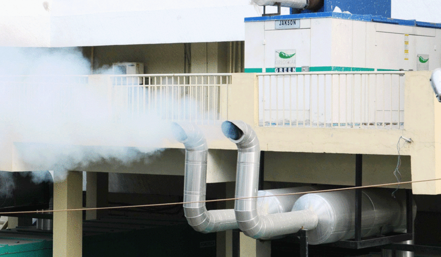 Asap Pembuangan Emisi Genset