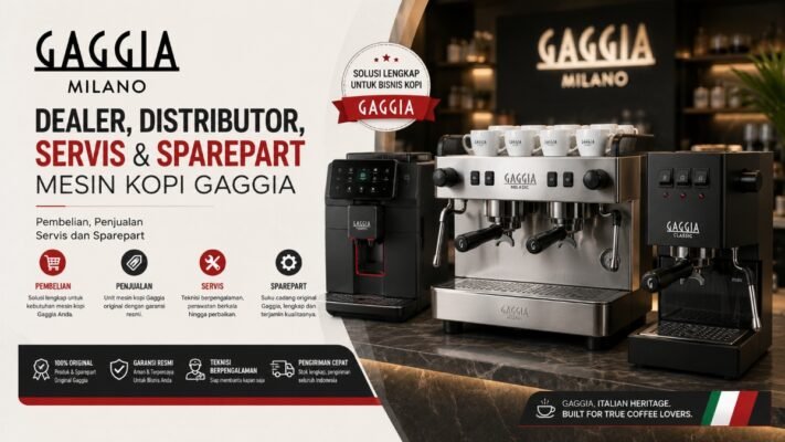 Banner Mesin Kopi Gaggia - SERVIAMO Dealer, Distributor, Sales, Services Sparepart Gaggia