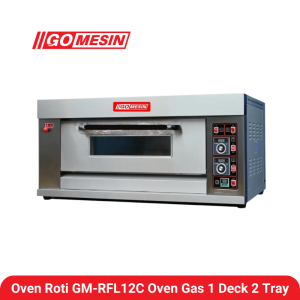 Oven Roti GM-RFL12C Oven Gas 1 Deck 2 Tray Go Mesin
