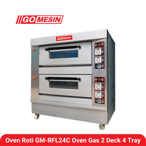Oven Roti GM-RFL24C Oven Gas 2 Deck 4 Tray Go Mesin