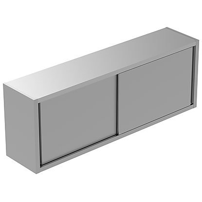 Wall Cabinet Enclosed With Sliding Door Serviamo Stainless