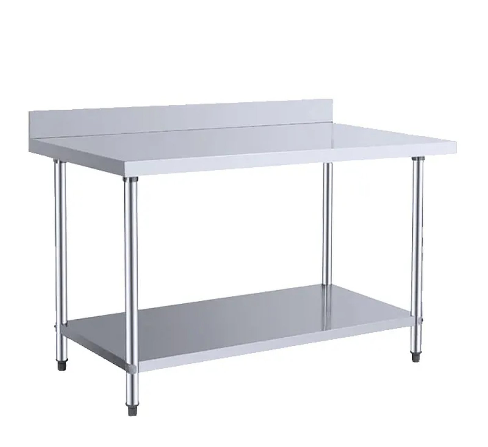 Work Table With Backsplash Serviamo Stainless